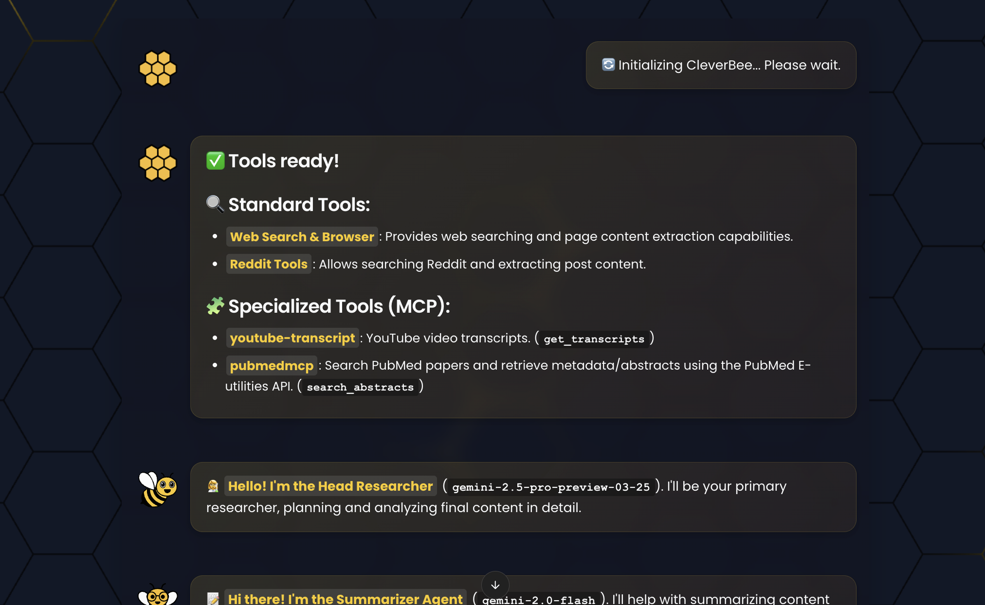 CleverBee initialization